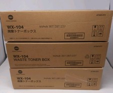 LOT OF 3 Genuine Konica Minolta WX-104 Waste Toner Box Konica Minolta Bizhub picture