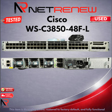 Cisco WS-C3850-48F-L 48-Port Full PoE+ Gigabit Switch  w/C3850-NM-4-1G picture