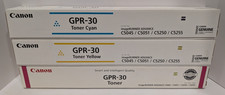 Canon Genuine Color Toner Set GPR-30 - Cyan/Magenta/Yellow picture