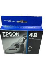 EPSON 48 T048120 BLACK INK CARTRIDGE Official OEM - New Sealed Exp 04/27 picture