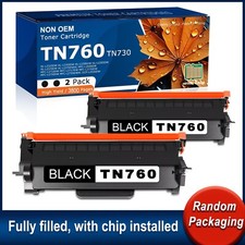 TN760 Compatible Toner BK Premium Fits HL-L2395DW MFC-L2690DW MFC-L2710DW 2-Pack picture