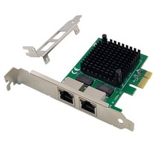 Dual Port 2.5GbE PCIe x1 Network Card Intel I226-V RJ45 LAN Low Profile picture