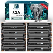 10PK CF283A Toner Cartridge for HP 83A Toner LaserJet Pro M127fn M225dw M201dw picture