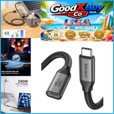 USB4 Extension Cable 40Gbps 240W USB C Male to Female 1FT Thunderbolt 4 8K picture