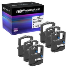 6PK Compatible Okidata 42377801 Black Ribbon Microline 400 420 491 421 421N 490N picture