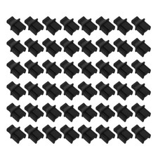 150Pcs Reusable Black Silicone Ethernet Port Covers Rj45 Connector Caps picture