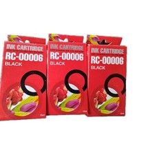 RC-C0006 Ink Cartridge Black new in box Lot of 3 picture