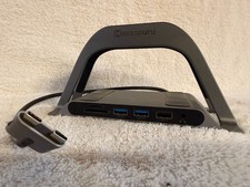 Minisopuru USB-C Docking Station Stand Dual HDMI RJ-45 USB 3.0/2.0 SD/TF picture