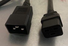Lot Of 5 Power Cord IEC320 C19 to IEC320 C20 6FT 12AWG Heavy Duty NEW picture