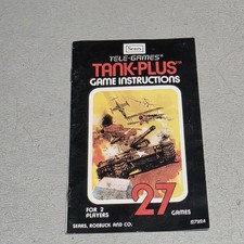 Sears Tele-Games Tank-Plus Game Instructions Manual Atari 2600 picture