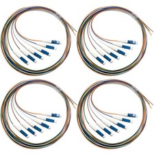 4 PCS 1.5m 5ft LC UPC 6 Fibers OS2 Single Mode Fiber Optic Pigtail 9/125 picture