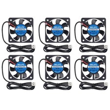 6Pcs 40mm x10mm DC 5V USB Brushless Cooling Fan, Dual Ball Bearing, Quiet... picture