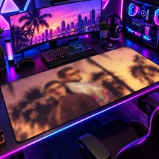 GT 6 XL Gaming Desk Mat Large Mouse Pad PC Keyboard Mat Gamer Accessories picture