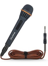 Dynamic Wired Microphone Karaoke PA DJ Speech Includes Case Cable New 1/4inInput picture
