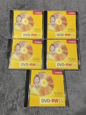 *NEW* Lot of 5 Imation DVD-RW Discs 4x 2hr picture