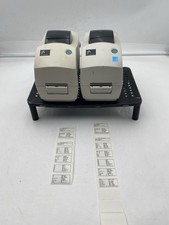 Lot of 2 Zebra TLP2824 Plus Thermal Label Printer USB Ethernet No AC Adapters picture