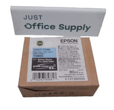 Genuine Epson T5805 Light Cyan 80ml Ink Cartridge  picture