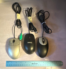 Lot of 3 Vintage Computer Mice Dell YH958 Sysgration SAGM002 iOne Lynx M9 picture