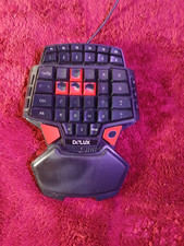 Delux T9 One-Handed GaminDelux T9 Keypad black/red ergonomic picture