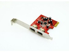 VIO Dual Port IEEE 1394a PCIe FireWire Card 6-Pin Controller picture