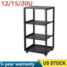 12/15/20U Open Frame Network/Server Rack for IT & AV Gear Floor Standing Wall Mo picture