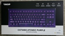 Drop CSTM80 Atomic Translucent Purple TKL RGB Mechanical Keyboard 88-Key NEW picture