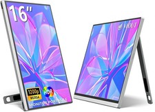 Portable Monitor 16”  1920x1200 IPS USB-C Mini HDMI HDR Slim Travel Display picture