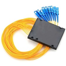1/2/5pc 1x8 PLC Fiber Optic Splitter SC UPC ABS Box SingleMode 1:8 FTTH Splitter picture