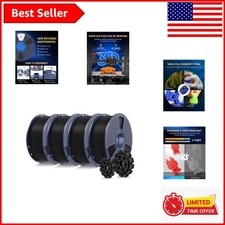4KG Black PLA+ 2.0 Filament Pack - Durable & Fast Printing Capabilities picture