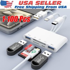 5 in 1 Memory Card Reader USB 3.0 OTG Adapter SD Card Reader For iPhone/iPad LOT picture