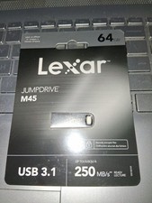 Lexar® JumpDrive® M45 USB 3.1 Flash Drive, 64GB and 128GB, 250MB/second, Silver picture