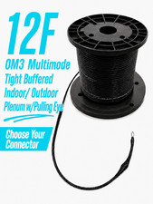 12 Fiber Indoor/Outdoor OM3 MM Distributon Plenum Preterm Assembly Lot USA Made picture