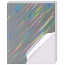25 Sheets Holographic Sticker for Inkjet&Laser Printer, Printable Vinyl Stick... picture