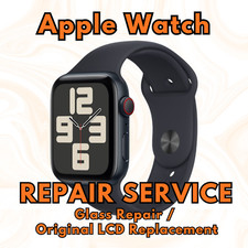 Apple Watch Series 2 3 4 5 6 SE Cracked Glass Digitizer Screen Repair Service picture