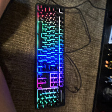 onn. Wired Gaming Keyboard, Black, Backlit RGB Lighting picture