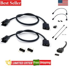 1-to-1 ARGB Extension Cable 11.8 Inches 2-Pack for 5V 3-Pin Addressable RGB picture