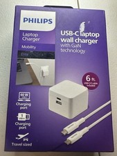 PHILIPS USB-C LAPTOP WALL CHARGER GaN Technology Mobility Elite New picture