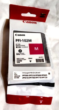 Printer Ink Cartridge Canon PFI-102M Magenta Ink Tank ImagePROGRAF Sealed picture