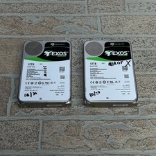 Pair of Seagate Exos X12 12TB 7.2K SAS 12Gb/s 3.5