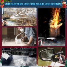 Electric Compressed Air Duster - 33,0000 RPM High-Speed Air Blower Fan, Mini ... picture