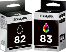 New Genuine Lexmark 82 83 2PK Ink Cartridges X Series X5150 X6150 Z Series Z55 picture