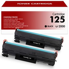 2 Pack 125 Black Toner High Yield for Canon CRG125 imageCLASS MF3010 LBP6030w picture