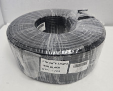 READ Cat 6 Outdoor Ethernet Cable 500ft Shielded Direct Burial 150M Black 23AWG picture