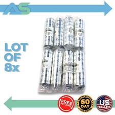 Lot of 8 Zebra High Perf Thermal Wax Resin Ribbon 03200GS11007 4.33