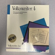 Vintage Volkswriter 4 by Lifetree 19891. Sealed New. Vintage Word Processing. picture