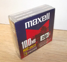 NEW Maxell 3 Pack Zip100- MAC Iomega Zip 100 Disk Formatted For Macintosh picture