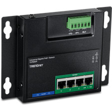 TRENDnet TI-PG62F 6-Port Industrial Gigabit PoE+ Wall-Mounted Front Access picture