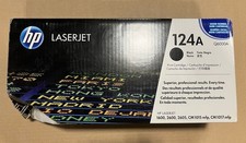 Genuine HP Q6000A, 124A, Black Toner Cartridge, OEM-Open/Worn Box picture
