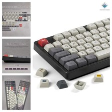 PBT Keycaps Vintage Console 135 Piece Set Custom Keycaps for MX Switches picture