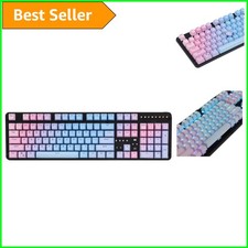 OEM Profile 104 Key Double Shot PBT Keycaps with Keycap Puller - Sunset Theme picture